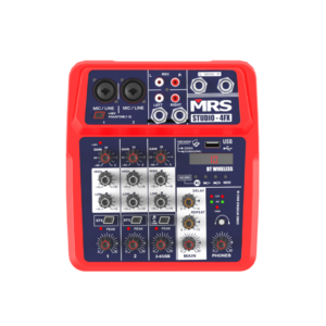 Mezcladora MRS Studio 4FX inalámbrico BT con una interfaz de audio integrada